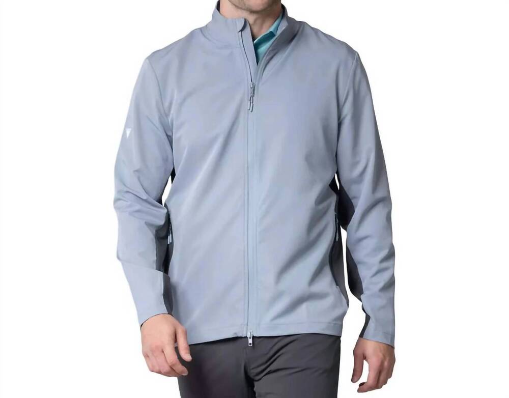 NEW LEVELWEAR harrington jacket in pebble/charcoal